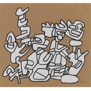 Jean Dubuffet - Dessin Pour Un Monument