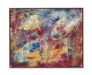 Jean Dubuffet - Deux Arabes gesticulant (Two gesticulating Arabs)