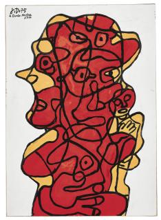 Jean Dubuffet - Effigie Incertaine Xxvi