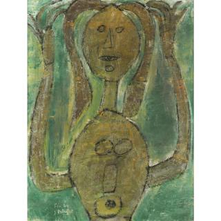 Jean Dubuffet - Femme Se Coiffant