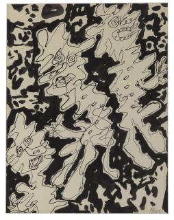Jean Dubuffet - Groupe (trois personnages)