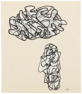 Jean Dubuffet - Homme et nuage [Man and Cloud]