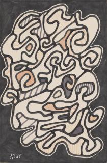Jean Dubuffet - La Fumée, 1966