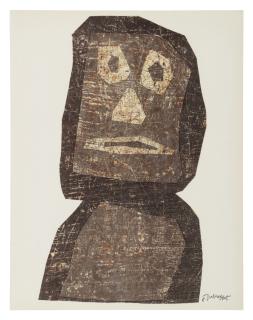 Jean Dubuffet - Le Guerrier (see Webel 393)