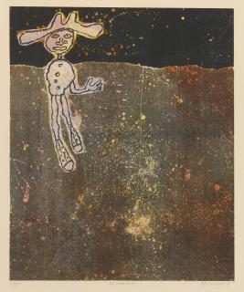 Jean Dubuffet - Le Noctambule (Webel 807; Loreau Xvi, P. 221)