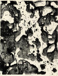 Jean Dubuffet - L\'Écume des Roches, from Eaux, Pierres, Sable (Webel 572)