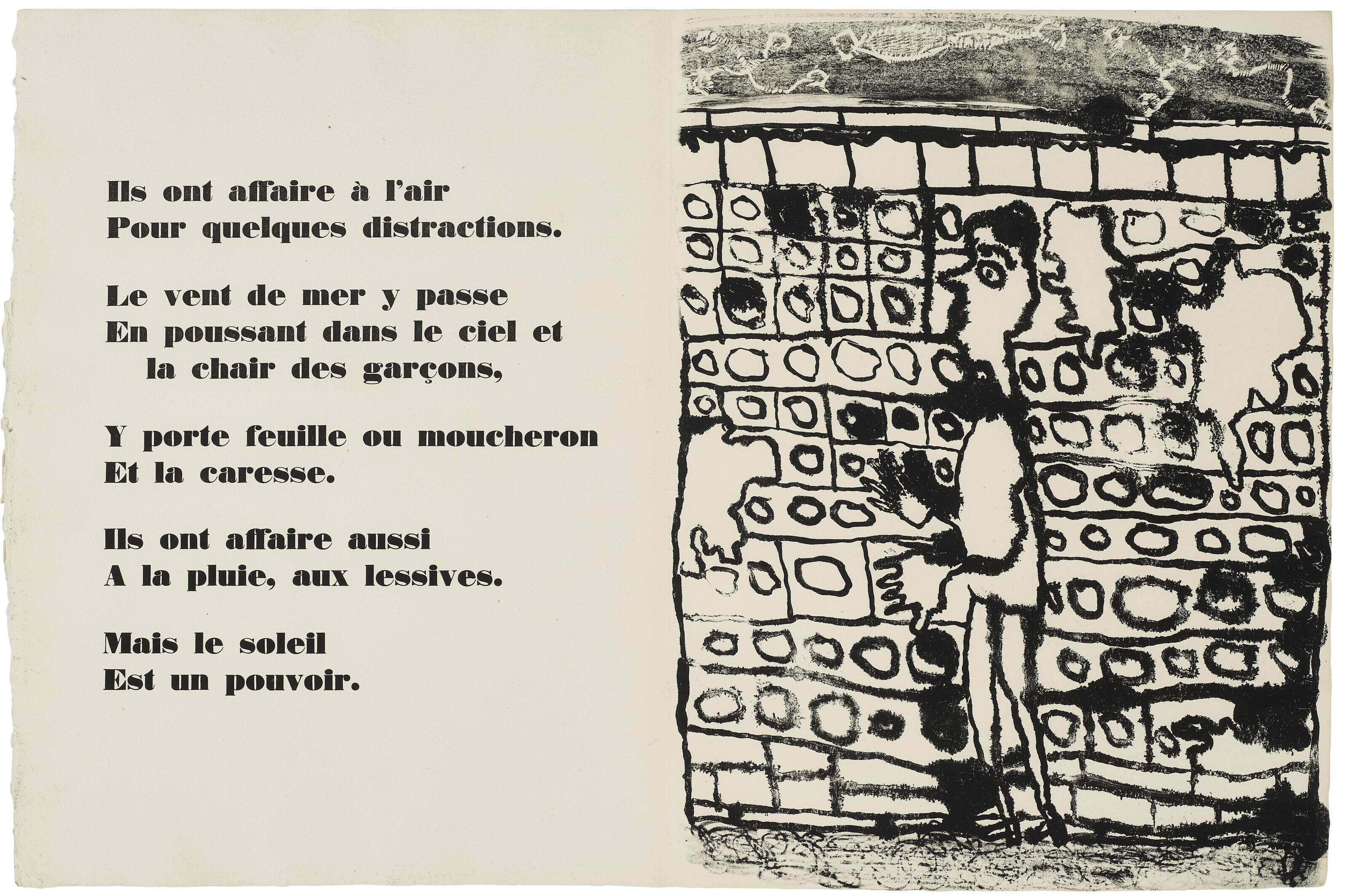 Jean Dubuffet - Les Murs - 12 Poèmes De Guillevic