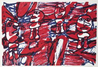 Jean Dubuffet - Les passants