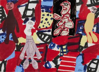 Jean Dubuffet - Les visiteurs