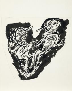 Jean Dubuffet - Lettrine V