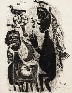 Jean Dubuffet - Mangeurs d\'oiseaux