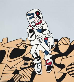Jean Dubuffet - Marche en campagne (Webel 1171)