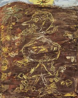 Jean Dubuffet - Nomade Aux Traces De Pas Dans Le Sable