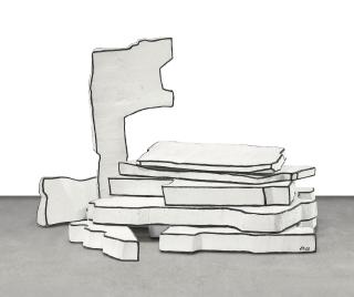 Jean Dubuffet - Paysage Au Drapeau