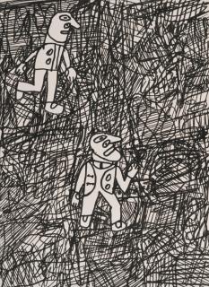 Jean Dubuffet - Paysage Avec 2 Personnages