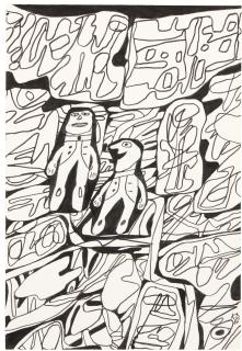 Jean Dubuffet - Paysage Avec Deux Personnages