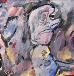 Jean Dubuffet - Personnage Dans Un Paysage