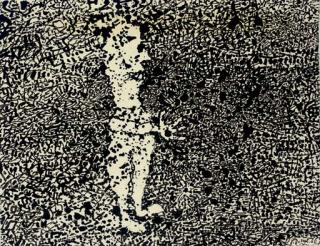 Jean Dubuffet - Personnage dans un paysage