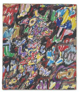 Jean Dubuffet - Personnage et paysage