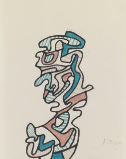 Jean Dubuffet - Personnage Vii