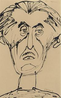 Jean Dubuffet - Portrait De Jean Paulhan