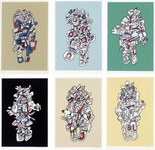 Jean Dubuffet - Présences fugaces, Pace Editions Inc., New York, 1973 (W. 1159-64)