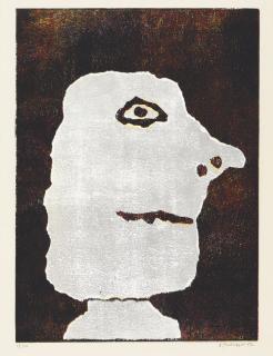 Jean Dubuffet - Profil à Droite (Webel 822)