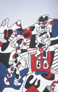 Jean Dubuffet - Scène épisodique à deux protagonistes