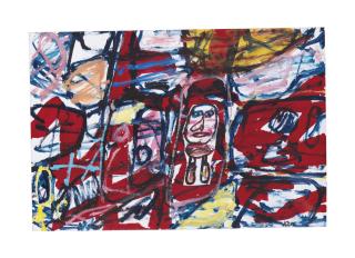 Jean Dubuffet - Site aléatoire avec un personnage