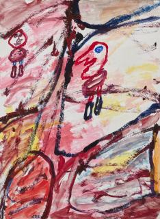 Jean Dubuffet - Site avec 2 personnages