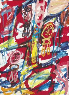 Jean Dubuffet - Site Avec 3 Personnages