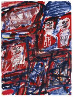 Jean Dubuffet - Site Avec 3 Personnages