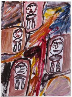 Jean Dubuffet - Site Avec 4 Personnages