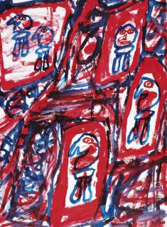 Jean Dubuffet - Site Avec 5 Personnages