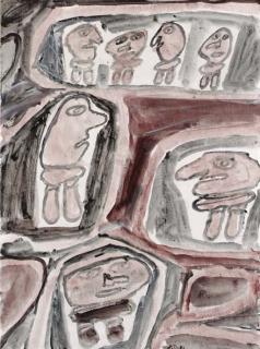 Jean Dubuffet - Site avec 7 personnages