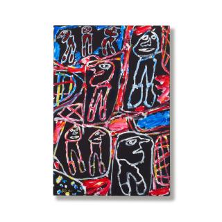 Jean Dubuffet - Site Avec 8 Personnages (E39)