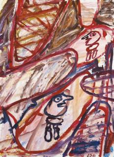 Jean Dubuffet - Site Avec Deux Personnages