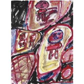 Jean Dubuffet - Site Avec Quatre Personnages