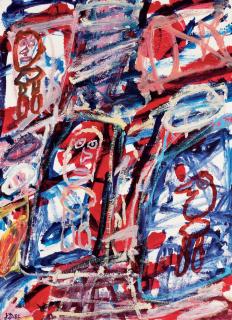 Jean Dubuffet - Site avec trois personnages