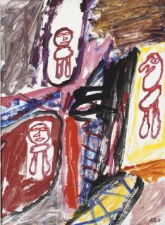 Jean Dubuffet - Site avec trois personnages
