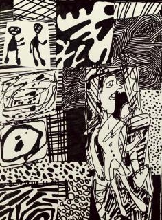 Jean Dubuffet - Situation XV, Plate 11 from Il y a Poèmes de Jacques Berne (W. 1257)