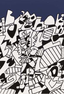 Jean Dubuffet - Solitude illuminée (Webel 1172)