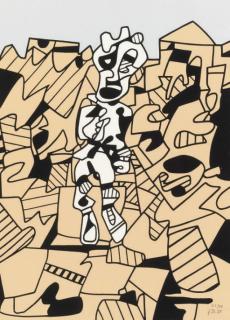 Jean Dubuffet - Territoire et paysan (W. 1170)