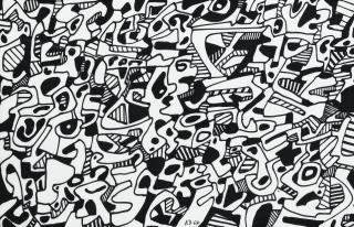 Jean Dubuffet - Texte Logologique Iv