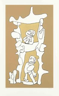 Jean Dubuffet - Villa duplex, from Fables (Webel 1177)