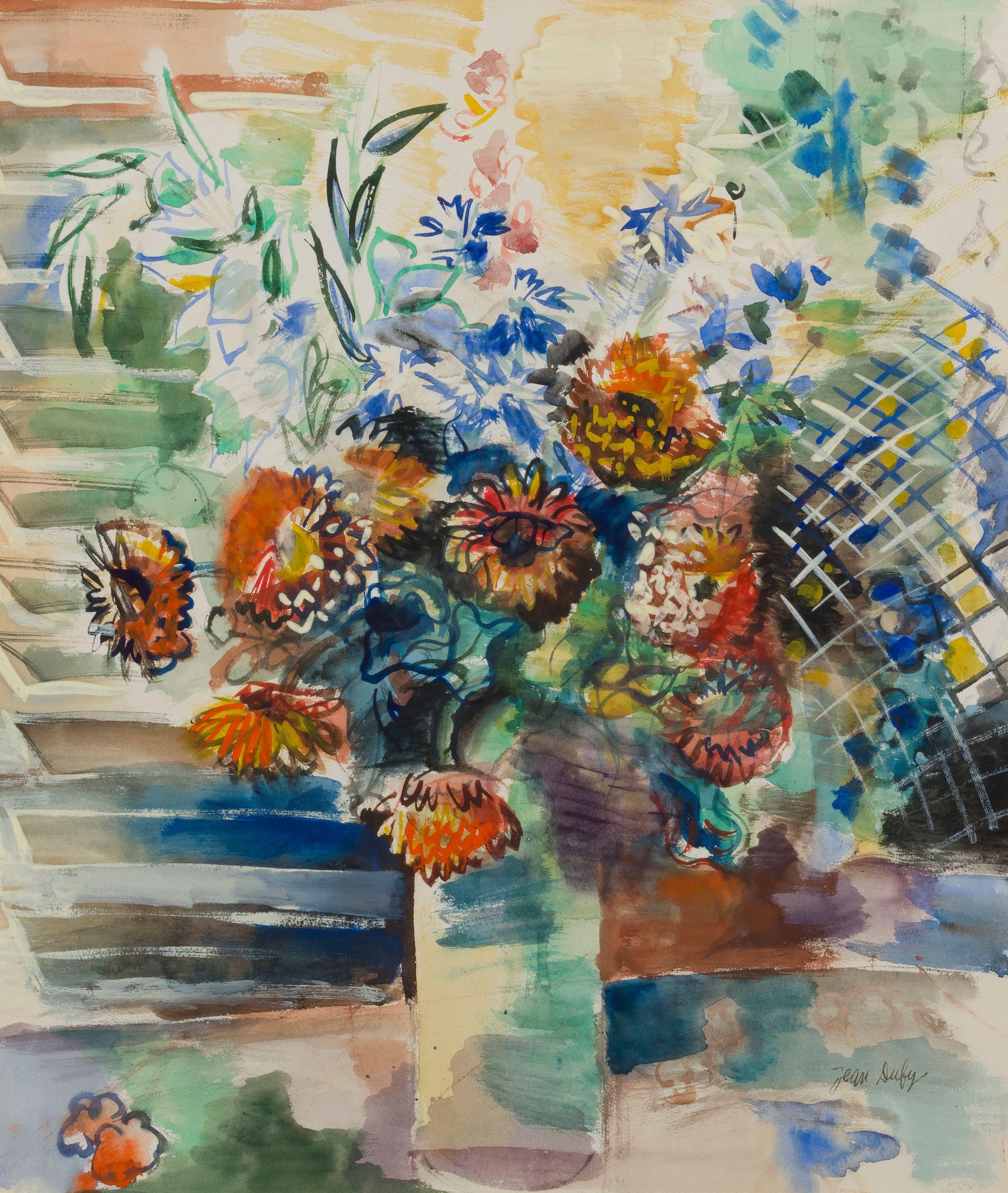 Jean Dufy - Bouquet de fleurs