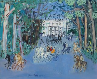 Jean Dufy - Calèches et cavaliers