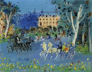 Jean Dufy - Calèches Et Cavaliers