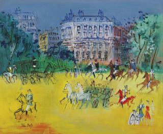 Jean Dufy - Calèches et cavaliers
