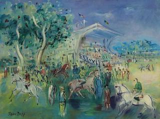 Jean Dufy - Champ de courses d\'Auteuil